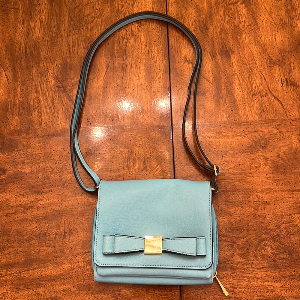 Aqua Merona Purse with Bow